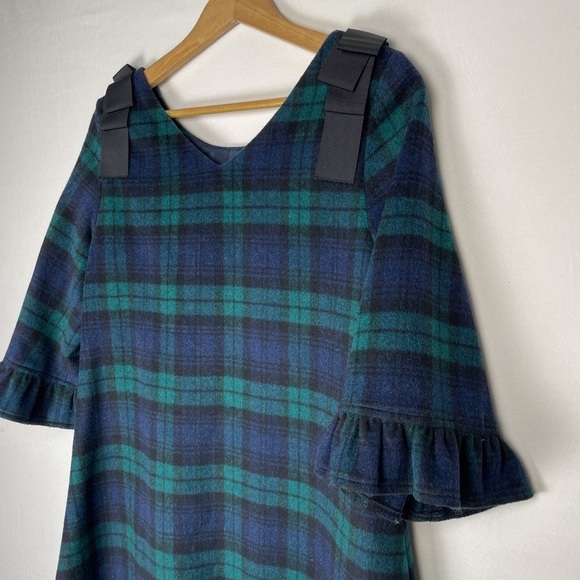 Honey Salon by Foppish Plaid mini dress with bow's on top of shoulder size. xs/s - Picture 8 of 13